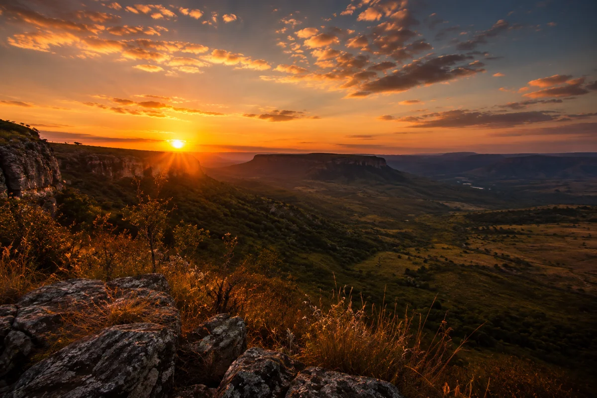 Chapada da Canastra ao entardecer
